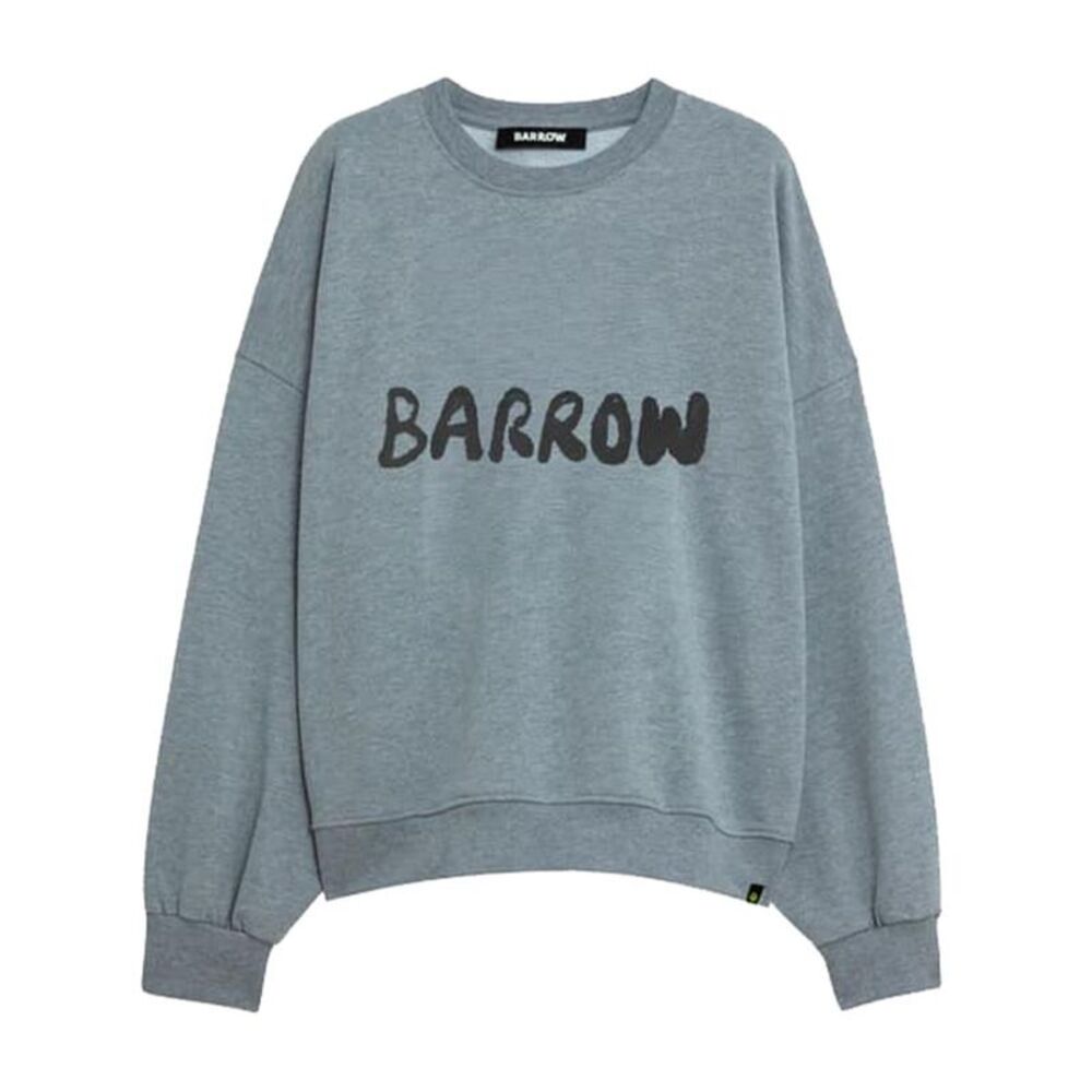 BARROW Crewneck Sweatshirt with Bold Logo Women GREY Sweaters & Knitwear